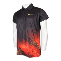 P1147 製作男裝Polo恤 熱升華 澳洲 Polo恤專門店     黑色漸變紅色 P1147 製作男裝Polo恤 熱升華 澳洲 Polo恤專門店     黑色漸變紅色